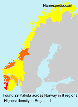 Surname Pakula in Norway Surname Pakula in Norway