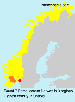 Surname Parsai in Norway Surname Parsai in Norway