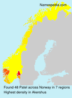 Surname Patel in Norway Surname Patel in Norway