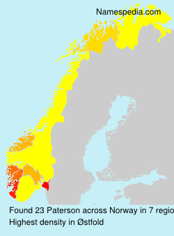 Surname Paterson in Norway Surname Paterson in Norway