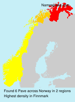 Surname Pave in Norway Surname Pave in Norway