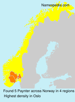 Surname Paynter in Norway Surname Paynter in Norway