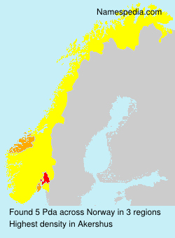 Surname Pda in Norway Surname Pda in Norway