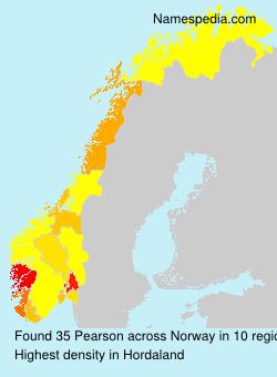 Surname Pearson in Norway Surname Pearson in Norway