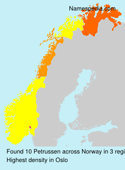 Surname Petrussen in Norway Surname Petrussen in Norway
