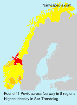 Surname Pevik in Norway Surname Pevik in Norway
