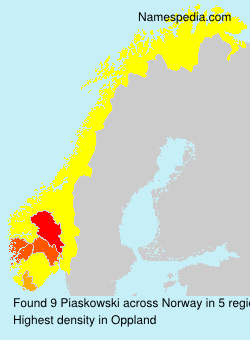 Surname Piaskowski in Norway Surname Piaskowski in Norway
