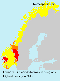 Surname Pind in Norway Surname Pind in Norway