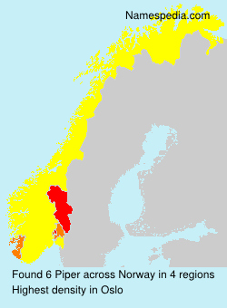 Surname Piper in Norway Surname Piper in Norway
