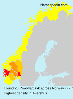 Surname Piwowarczyk in Norway Surname Piwowarczyk in Norway