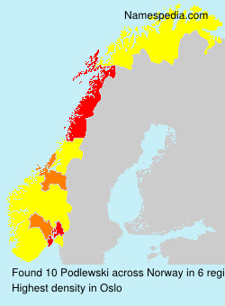 Surname Podlewski in Norway Surname Podlewski in Norway