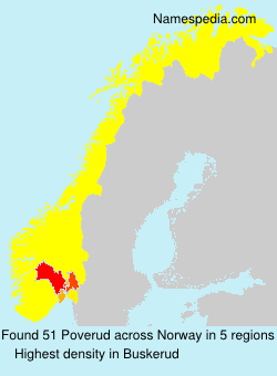 Surname Poverud in Norway Surname Poverud in Norway