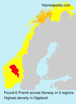 Surname Pramli in Norway Surname Pramli in Norway