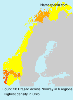 Surname Prasad in Norway Surname Prasad in Norway