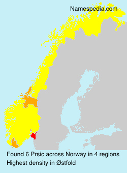 Surname Prsic in Norway Surname Prsic in Norway
