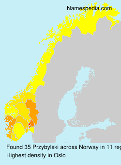 Surname Przybylski in Norway Surname Przybylski in Norway