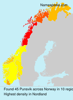 Surname Punsvik in Norway Surname Punsvik in Norway