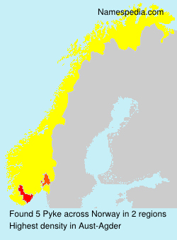 Surname Pyke in Norway