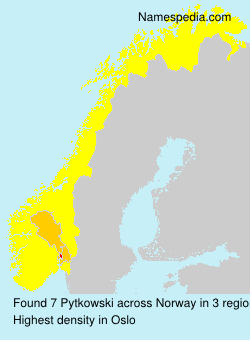 Surname Pytkowski in Norway Surname Pytkowski in Norway