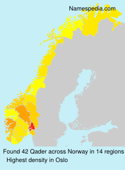 Surname Qader in Norway Surname Qader in Norway