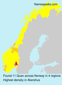 Surname Quan in Norway Surname Quan in Norway
