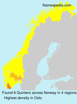 Surname Quintero in Norway Surname Quintero in Norway