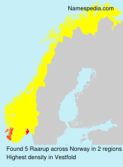 Surname Raarup in Norway Surname Raarup in Norway