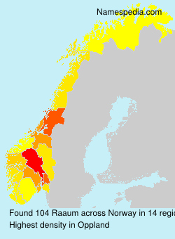 Surname Raaum in Norway Surname Raaum in Norway