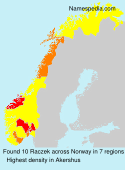 Surname Raczek in Norway Surname Raczek in Norway