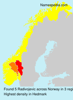 Surname Radivojevic in Norway Surname Radivojevic in Norway
