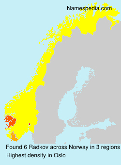 Surname Radkov in Norway Surname Radkov in Norway