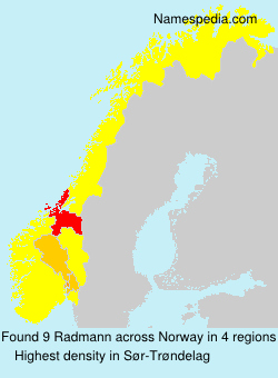 Surname Radmann in Norway Surname Radmann in Norway