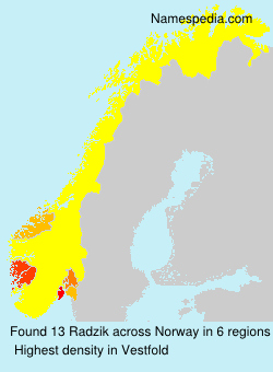Surname Radzik in Norway Surname Radzik in Norway