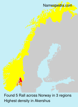 Surname Rall in Norway Surname Rall in Norway
