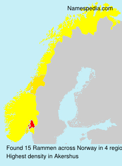 Surname Rammen in Norway