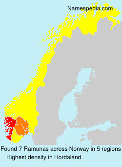 Surname Ramunas in Norway Surname Ramunas in Norway