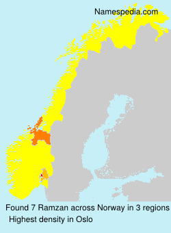 Surname Ramzan in Norway Surname Ramzan in Norway