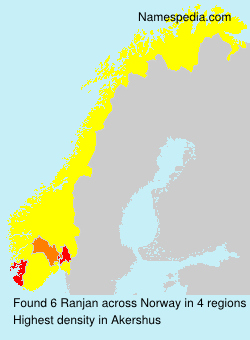 Surname Ranjan in Norway Surname Ranjan in Norway