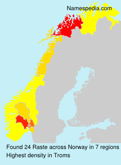 Surname Raste in Norway Surname Raste in Norway
