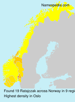 Surname Ratajczak in Norway Surname Ratajczak in Norway