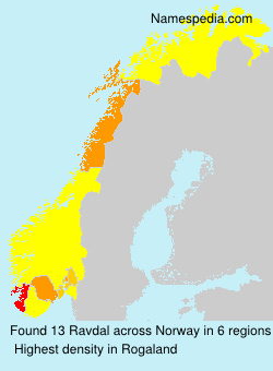 Surname Ravdal in Norway Surname Ravdal in Norway