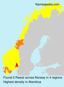 Surname Rawat in Norway Surname Rawat in Norway