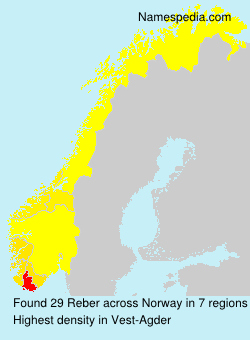 Surname Reber in Norway Surname Reber in Norway