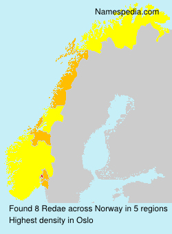 Surname Redae in Norway Surname Redae in Norway