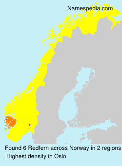 Surname Redfern in Norway Surname Redfern in Norway
