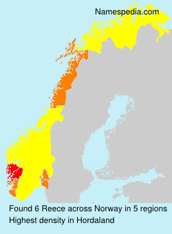 Surname Reece in Norway Surname Reece in Norway