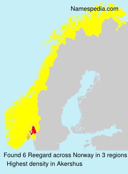 Surname Reegard in Norway