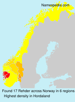 Surname Rehder in Norway Surname Rehder in Norway