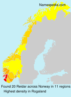 Surname Reidar in Norway Surname Reidar in Norway