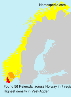 Surname Reiersdal in Norway Surname Reiersdal in Norway